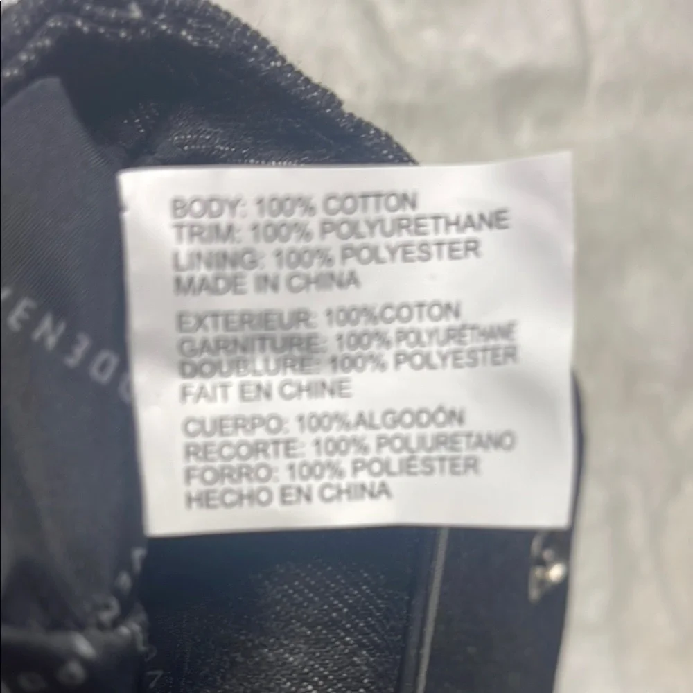 Steve Madden - Black/Charcoal Denim Borla Rose Bud Chain Crossbody - Picture 10 of 13